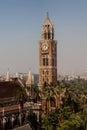 Rajabai tower from Watsons Esplanade Hotel Bombay now Mumbai