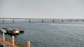 Rajahmundry barrage bridge river boat