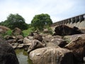 Rajanganaya dam located in Anuradhapura, Sri Lankan.