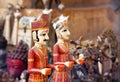 Rajasthan Puppets at market Royalty Free Stock Photo