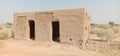 Rajasthan traditional house buildings made for Thar Desert  village of Poogalgarh Rajasthan India Royalty Free Stock Photo