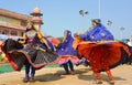 Rajasthani folk artists, stadium Bikaner, Rajasthan, India