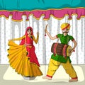 Rajasthani Puppet in Indian art style