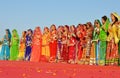 Rajasthani traditional costumes in Rajasthani girls