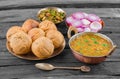 Rajasthani Traditional Cuisine Dal Baati Royalty Free Stock Photo