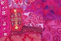 Rajasthani wall hanging made of quilted saris