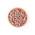 Rajma Chitra (Speckled Kidney Beans), Spotted kidney beans in Pottery Royalty Free Stock Photo