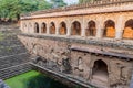 Rajon Ki Baoli step well in the Mehrauli Archaeological Park in Delhi, Ind Royalty Free Stock Photo