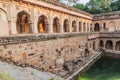 Rajon Ki Baoli step well in the Mehrauli Archaeological Park in Delhi, Ind Royalty Free Stock Photo