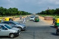 Rajpath boulevard in New Delhi, India