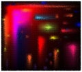 Night color lights, background and texture. Grunge. Royalty Free Stock Photo