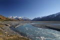 Rakaia River, Canterbury New Zealand Royalty Free Stock Photo