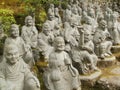 The 500 Rakan statues Royalty Free Stock Photo