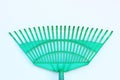 Rake garden tool isolated white background