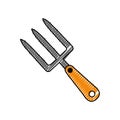 Rake gardening,tool vector illustration Royalty Free Stock Photo