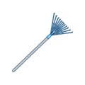 Rake gardening,tool vector illustration Royalty Free Stock Photo