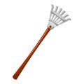 Rake isolated illustration