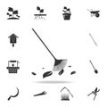 rake for leaves icon. Detailed set of garden tools and agriculture icons. Premium quality graphic design. One of the collection ic Royalty Free Stock Photo