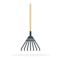 Rake vector icon flat isolated