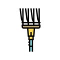 rakes farmer accessory color icon vector illustration