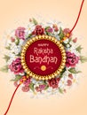 Rakhi background for Indian festival Raksha bandhan celebration