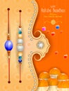 Rakhi background for Indian festival Raksha bandhan celebration