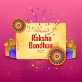 Rakhi background for Indian festival Raksha bandhan celebration