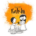 Rakhi, Indian brother and sister festival Raksha Bandhan concept Royalty Free Stock Photo