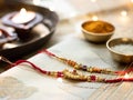 Rakhi for raksha bandhan festival india stock image.