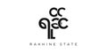 Rakhine State in the Myanmar emblem. The design features a geometric style, vector illustration with bold typography in a modern