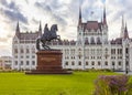 Rakoczi Ferenc monument with inscription in front of Hungarian Royalty Free Stock Photo