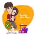 RAKSHA BANDHAN, THE DAY OF SHOW LOVE FROM EACH OTHER Royalty Free Stock Photo