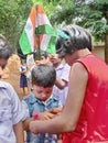 Rakshabandhan, celebrated in a rural Primary School in India