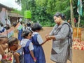 Rakshabandhan, celebrated in a rural Primary School in India