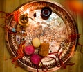 Rakshabandhan celebration decoration of a thali.