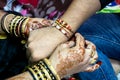 Rakshabandhan, Sister tie Rakhi as symbol of intense love for her brother Royalty Free Stock Photo