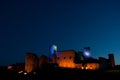 Rakvere stronghold at night Royalty Free Stock Photo
