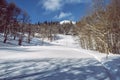 Rakytov , Big Fatra mountains, Slovakia, snowy landscape Royalty Free Stock Photo