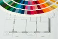 RAL color spectrum in drawing Royalty Free Stock Photo