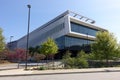 Raleigh, NC / US - April 2020: James B. Hunt Jr. Library on North Carolina State University Campus NCSU