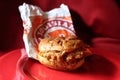 Popeyes chicken sandwich Royalty Free Stock Photo