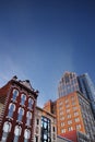 RALEIGH,NC/USA - 2-07-2019: Buildings on Fayetteville Street in downtown Raleigh, NC, including the historic Briggs Hardware
