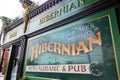 RALEIGH,NC/USA - 09-04-2019: The Hibernian Irish Pub in the Glenwood South neighborhood near downtown Raleigh Royalty Free Stock Photo