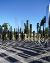 Raleigh, NC - USA - 10-09-2023: Mirror Labyrinth NY sculpture by artist Jeppe Hein at the North Carolina Museum of Art