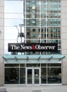 RALEIGH,NC/USA - 01-25-2020: The News and Observer newspaper offices on Fayetteville Street in downtown Raleigh