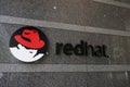 RALEIGH,NC/USA - 5-14-2015: Red Hat headquarters building in dow Royalty Free Stock Photo