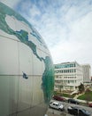 Raleigh, NC - USA - 12-20-2022: View of the globe at the North Carolina Museum of Natural Sciences Royalty Free Stock Photo