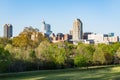 Raleigh, North Carolina Skyline Royalty Free Stock Photo