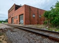 Raleigh North Carolina USA July 19 2014 Norfolk Southern Train Yard Royalty Free Stock Photo