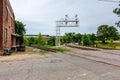 Raleigh North Carolina USA July 19 2014 Norfolk Southern Train Yard Royalty Free Stock Photo